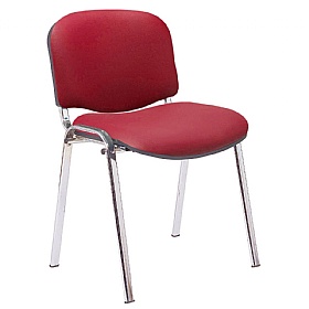 Ecton Chrome Frame Vinyl Stacking Conference Chairs