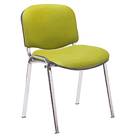 Ecton Chrome Frame Vinyl Stacking Conference Chairs
