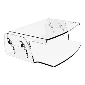 Addit 55 Clearspace Height Adjustable Ergonomic Monitor Riser - Office Accessories