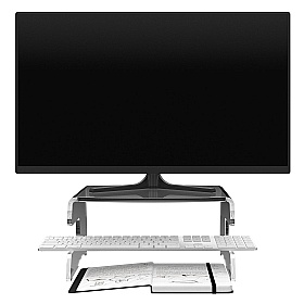 Addit 10 Clearspace Ergonomic Monitor Riser