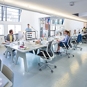 Addit 55 Clearspace Height Adjustable Ergonomic Monitor Riser - Office Accessories