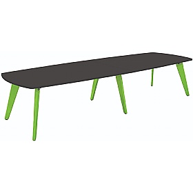 Tract Shades Boat Shaped Breakout and Boardroom Tables - Meeting Room