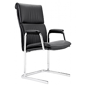Boss Design Real Leather Delphi High Back Boardroom Chair