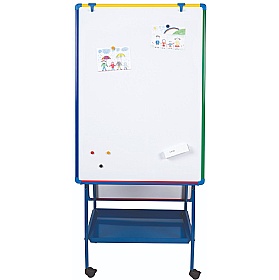School Mate Creation Station Double Sided Mobile Easel - Display Equipment