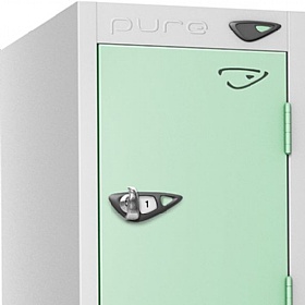 Pure Antibacterial Lockers with Hasp and Staple Lock - Office Storage
