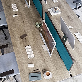 Axxiom 2 Person Rectangular Back to Back Bench Desks - Office Desks