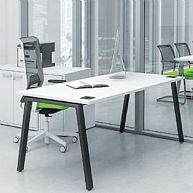 Apex A-Frame Rectangular Starter Bench Desks - Office Desks