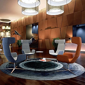 Levato High Back Swivel Lounge and Breakout Chairs