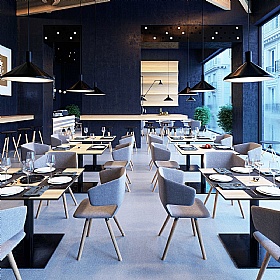 Levato Wooden Leg Meeting and Breakout Chairs