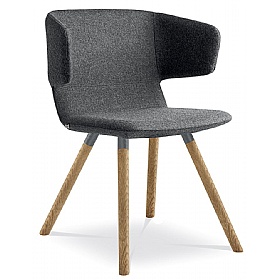 Levato Wooden Leg Meeting and Breakout Chairs