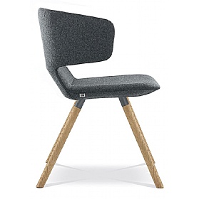 Levato Wooden Leg Meeting and Breakout Chairs
