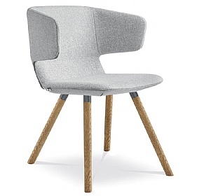 Levato Wooden Leg Meeting and Breakout Chairs