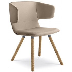Levato Wooden Leg Meeting and Breakout Chairs