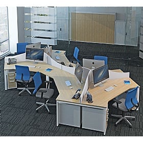 Zoned Wave Desktop Partition Screens