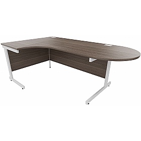 Cogent D End Ergonomic Radial Office Desks