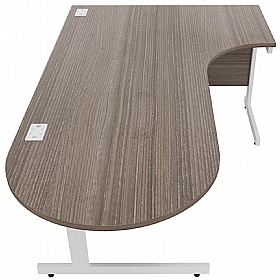 Cogent D End Ergonomic Radial Office Desks