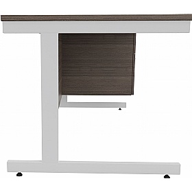 Cogent Rectangular Office Desks with Single Fixed