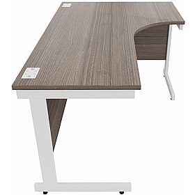 Cogent Shallow Ergonomic Radial Office Desks - Office Desks