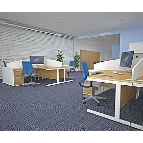 Cogent Ergonomic Radial Office Desks