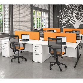 Cogent Rectangular Combination Office Desks - Office Desks