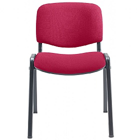 Club Black Frame Stacking Conference Chairs - Pack