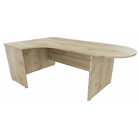 Forme D-End Ergonomic Radial Office Desks - Office Desks