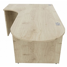 Forme D-End Ergonomic Radial Office Desks - Office Desks