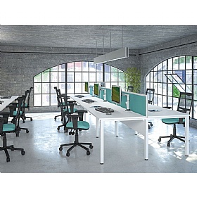 Analog Double Bench Desk Cable Trays - Office Accessories