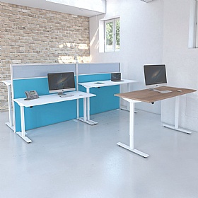Aerial Electric Height Adjustable Rectangular Office Desks