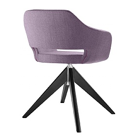 Polo+ 4 Leg Oak Swivel Meeting and Breakout Chairs