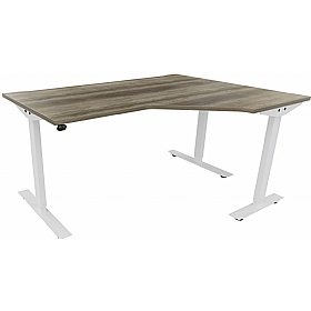 Aerial Electric Height Adjustable Ergonomic Radial Office Desks - Office Desks