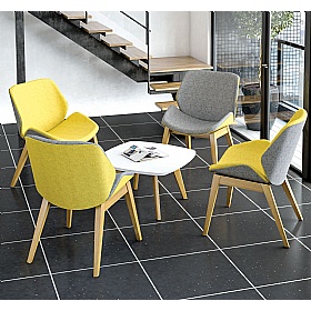 Tract Curve Rectangular Coffee Tables - Reception Area