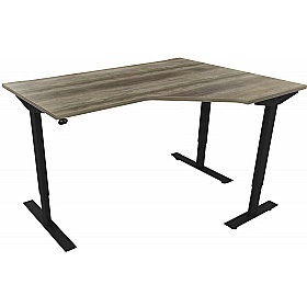 Aerial Electric Height Adjustable Ergonomic Radial Office Desks - Office Desks