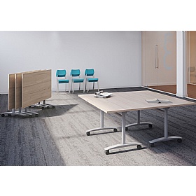 Gamma Rectangular Tilting Meeting Tables - Meeting Room