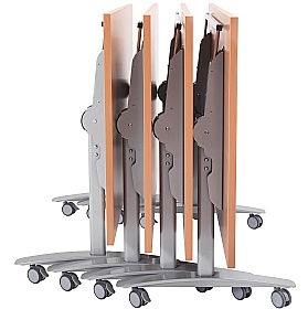 Gamma Semi-Circular Tilting Meeting Tables - Meeting Room