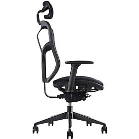 F94 Stealth Ergonomic Mesh and Fabric Office Chair with Headrest - Office Chairs