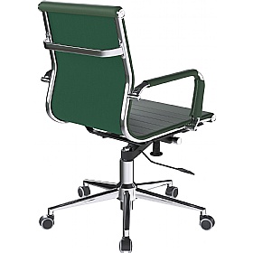 Aura Contemporary Medium Back Bonded Leather Executive Office Chairs - Office Chairs