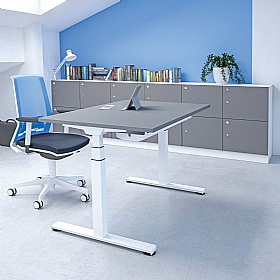 Aviator Electric Height Adjustable Rectangular Office Desks