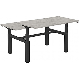 Aviator Electric Height Adjustable 2 Person Rectangular Back to Back Desks