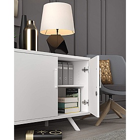 Flare 2 Door Credenza Office Storage Unit - Office Storage
