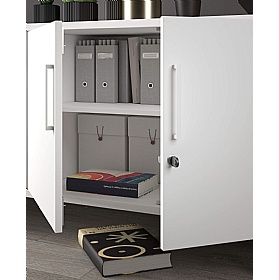 Flare 2 Door Credenza Office Storage Unit - Office Storage