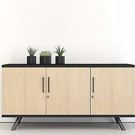 Flare 3 Door Credenza Office Storage Unit - Office Storage