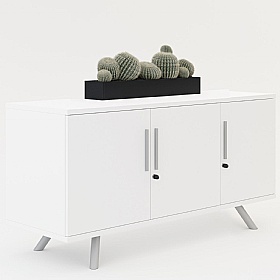 Flare 3 Door Credenza Office Storage Unit - Office Storage
