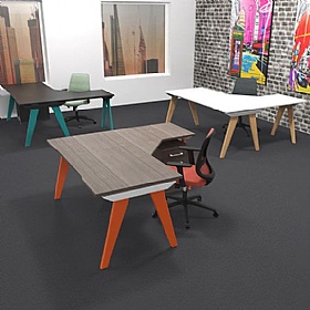 Tract Ergonomic Radial Office Desks - Office Desks