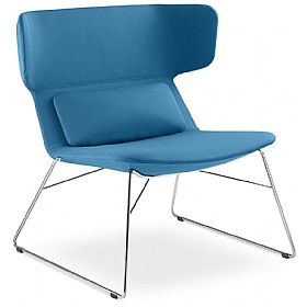 Levato Medium Back Sled Base Lounge and Breakout Chairs