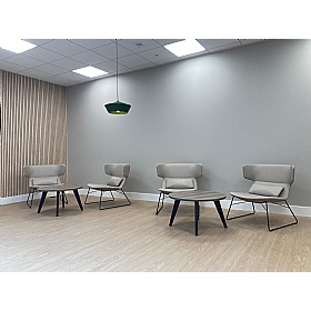 Levato Medium Back Sled Base Lounge and Breakout Chairs