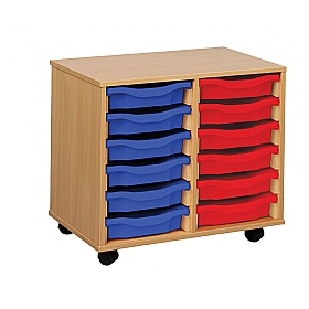 Classic 12 Shallow Tray Storage - School Furniture