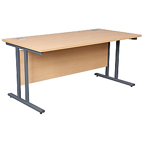 Horizon Deluxe Rectangular Cantilever Office Desks - Office Desks