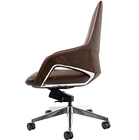 Olive Faux Leather Executive Office Chair