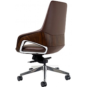 Olive Faux Leather Executive Office Chair